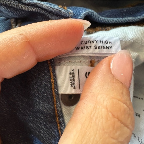 Loft women’s curvy high waist skinny denim jeans size 26 / 2 preloved - Picture 6 of 6